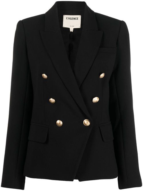 Double-breasted blazer - Black