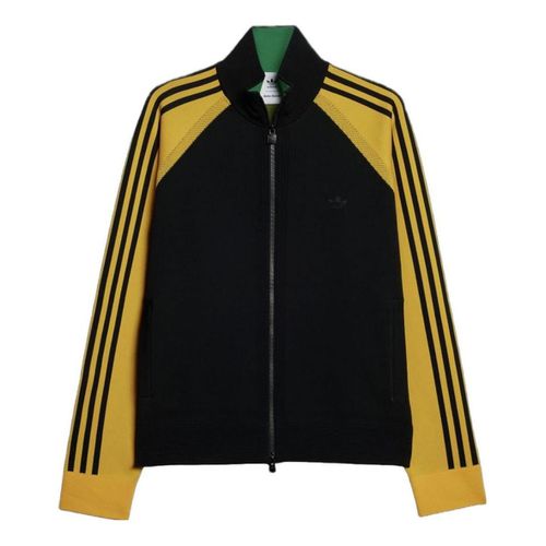 X Wales Bonner Knit Track Jacket 'Black Yellow'