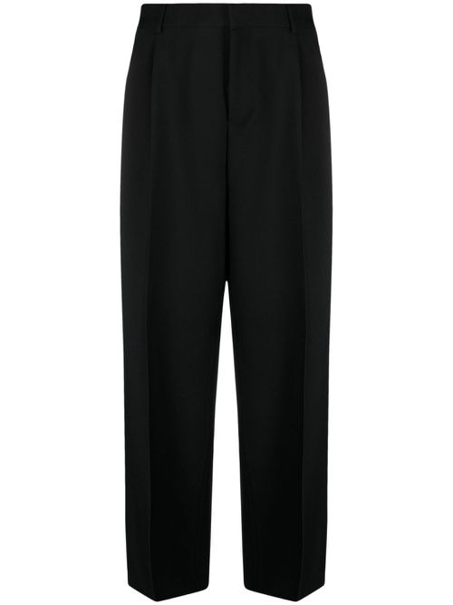 Wool tailored trousers - Black