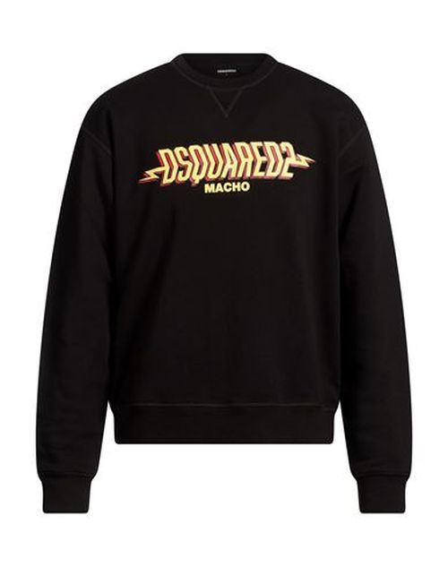 Man Sweatshirt Black Size M Cotton