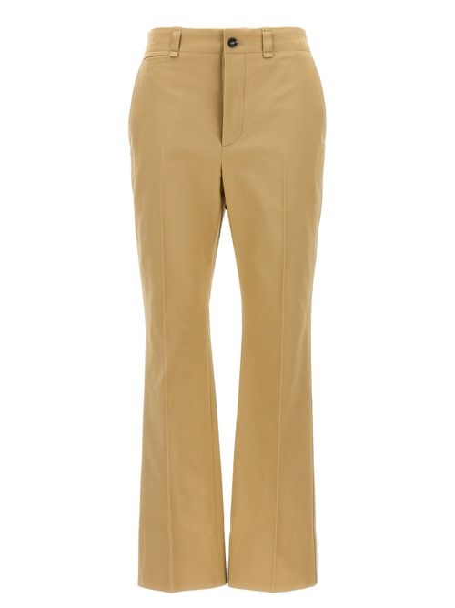 Cotton Drill Trousers — Beige