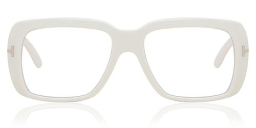 Tom Ford FT5822-B Blue-Light Block 025 Men's Eyeglasses White Size 54 (Frame Only) - Blue Light Block Available