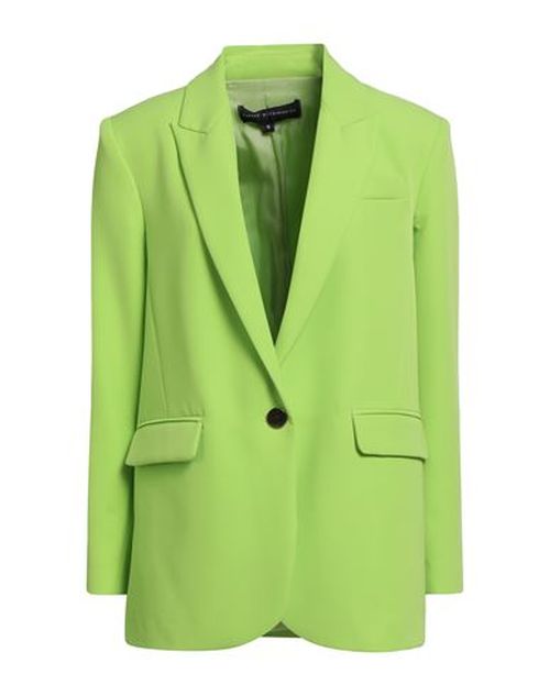 Woman Blazer Lime green Size S Rayon, Polyamide, Elastane