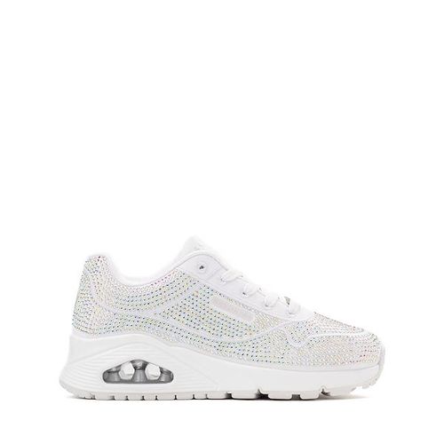 Skechers Street&trade; Uno Gen1: Disco Rave Sneaker - Little Kid / Big Kid - White