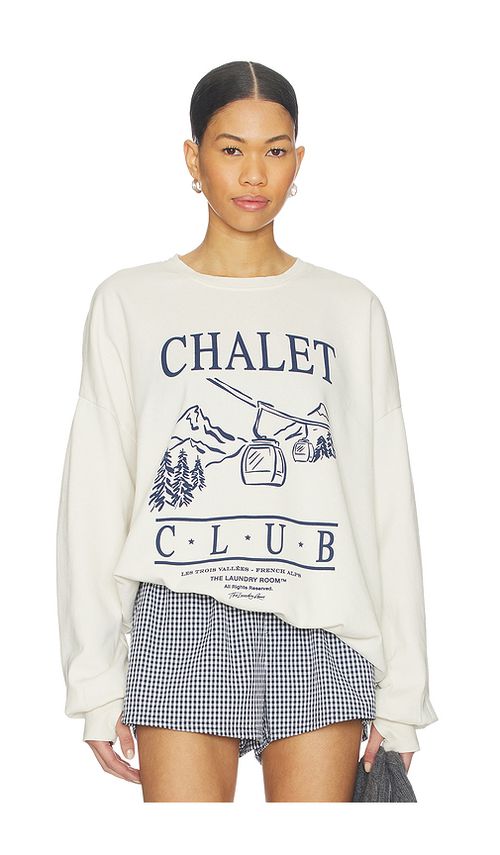 The Laundry Room Chalet Club Gondola Jumper in Beige. L. Also in M, S