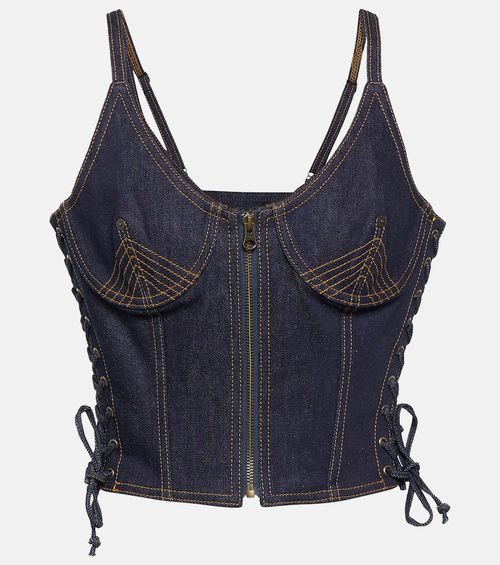Denim bustier