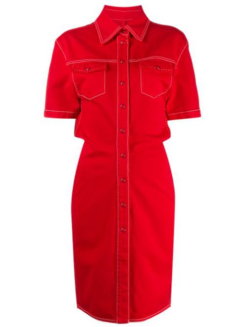 Denim shirt dress