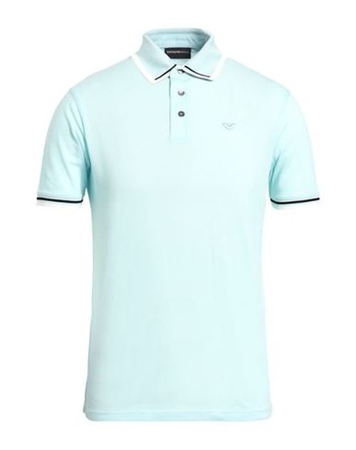 Man Polo shirt Turquoise Size XXL Cotton
