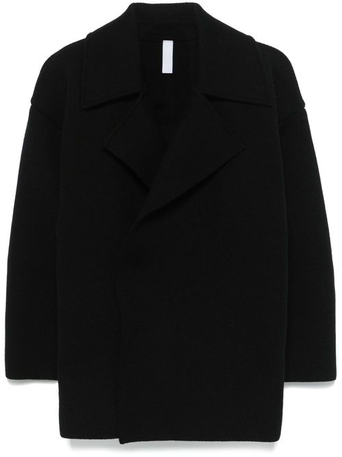 TW Inlay peacoat - Black