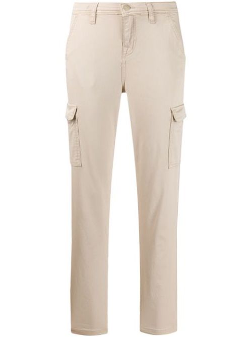 Cropped slim-fit trousers