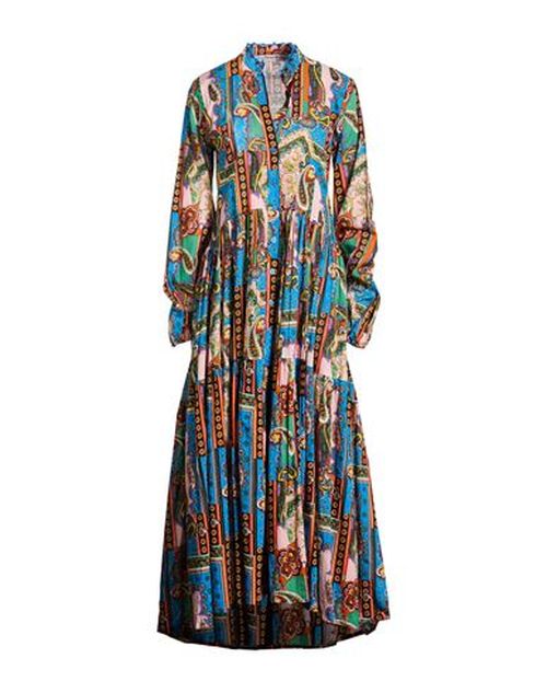 Woman Maxi dress Azure Size M Cotton