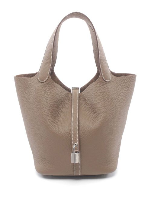 2024 Picotin Lock MM tote bag - Brown