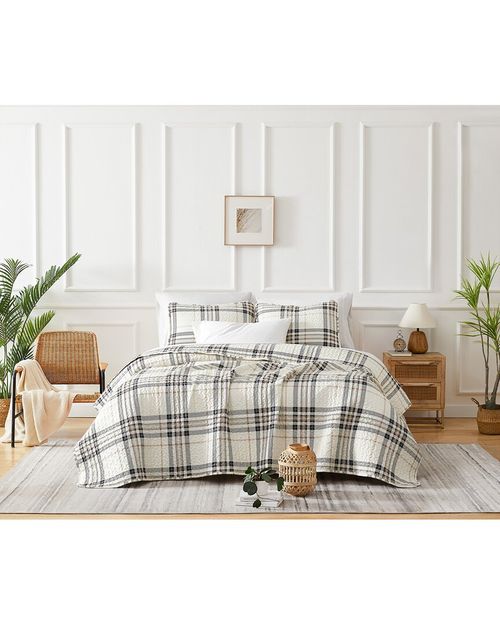 Vilano Plaid Quilt Set