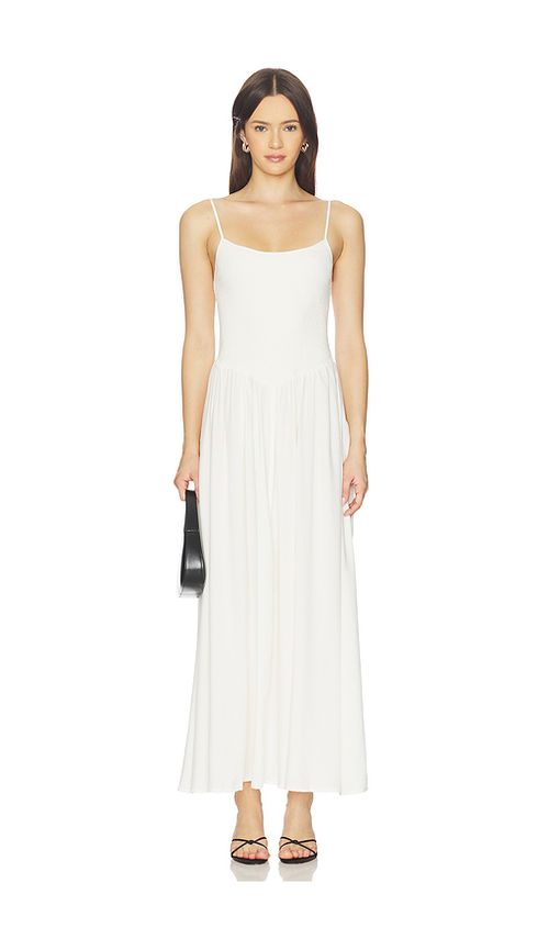 LSPACE Misha Midi Dress in Cream. XS. Also in