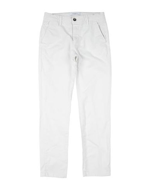 Kid Boy Pants White Size 14 Cotton, Elastane