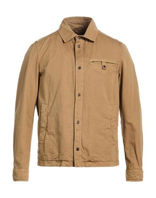 Man Jacket Sand Size 36 Cotton, Linen