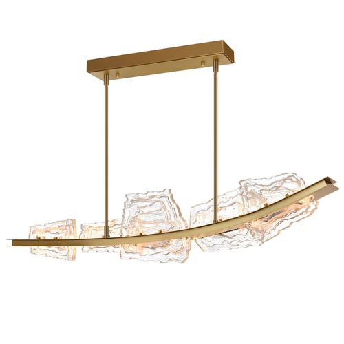 Brass LED Chandelier from the Arcus Collection