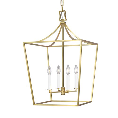 Southold 4-Light Chandelier in Burnished Brass by Chapman & Myer