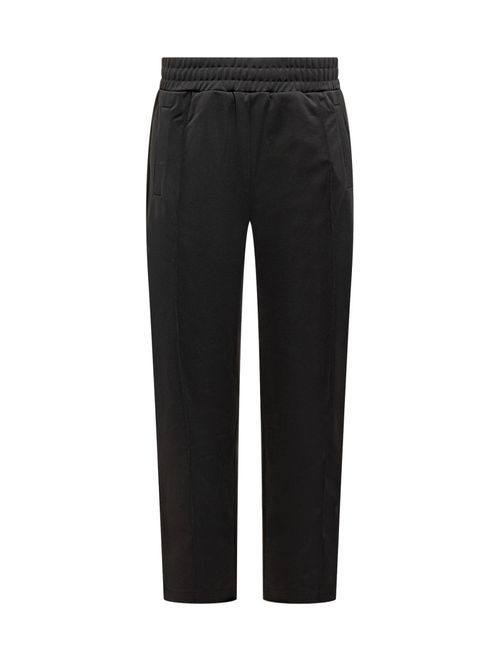 Black Straight Elasticated Pants