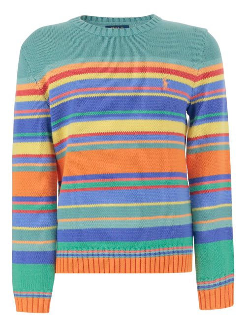 POLO RALPH LAUREN KIDS striped jumper - Blue