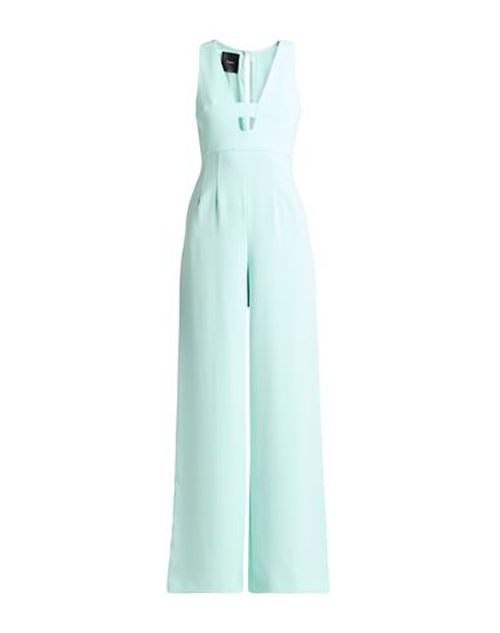 Woman Jumpsuit Light green Size 2 Polyester, Elastane
