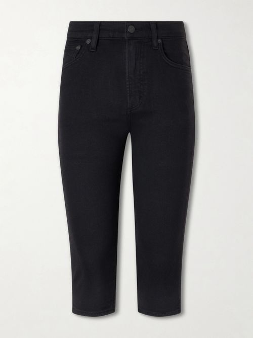 Devin Skinny-leg Capri Jeans - Black