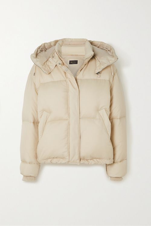Suter Hooded Quilted Shell Down Jacket - Neutrals