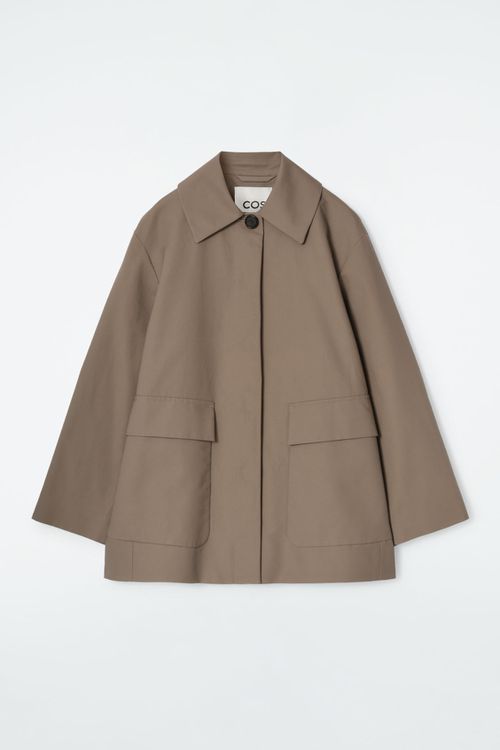 COLLARED COTTON CAR JACKET