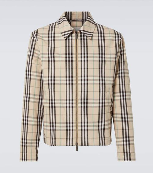Check cotton jacket