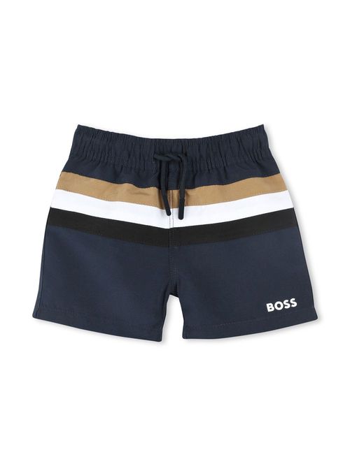 Striped swim shorts - Blue