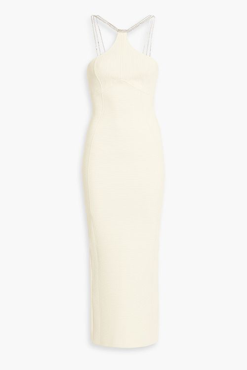 Embellished bandage maxi dress
