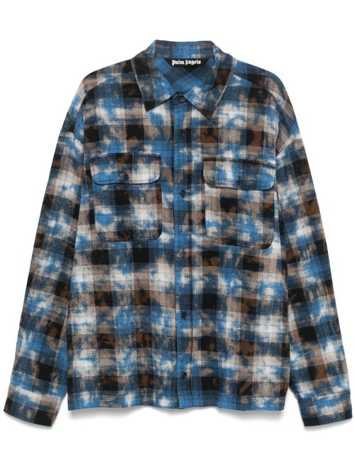Check-pattern shirt - Blue