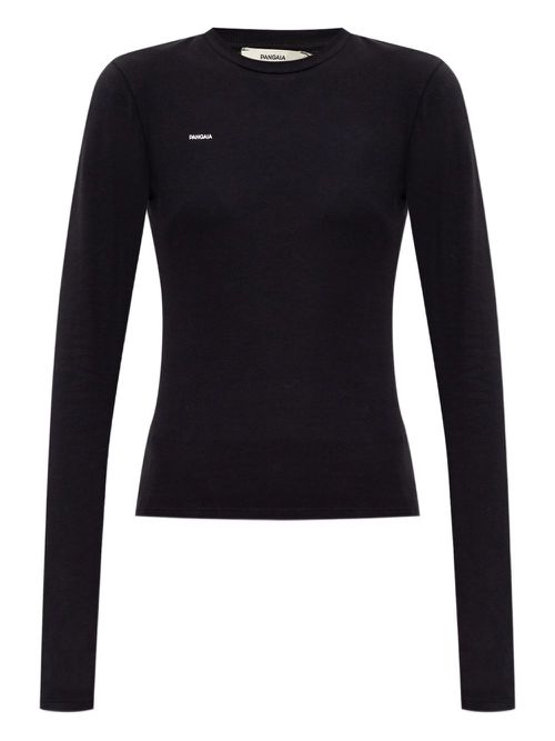 Logo-print top - Black
