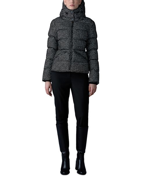 Madalyn Flocked Medium Down Coat
