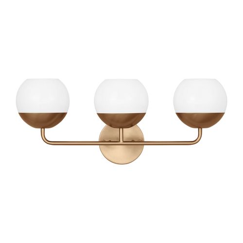 Alvin 3-Light LED Bathroom Vanity Light in Satin Bra