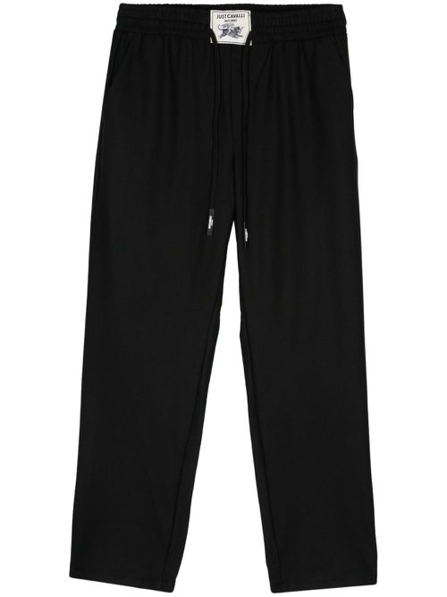 Logo-patch trousers - Black
