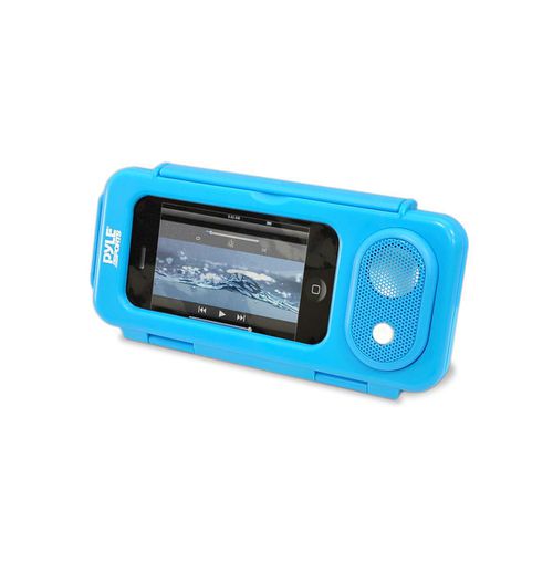 Surf Sound Waterproof Portable Speaker Case for Smartphones, MP3 Players, and iPods (Blue) - Blue