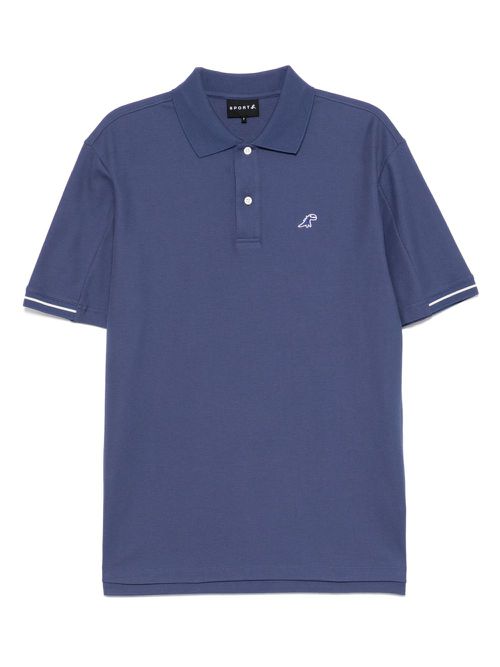 SPORT b. by agnès b. Dino embroidery polo shirt - Blue