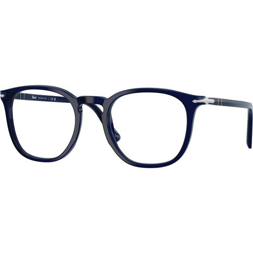 Persol Unisex Persol PO3318V 181 Montature da vista Acetato Blu Trasparente Pantos Normale
