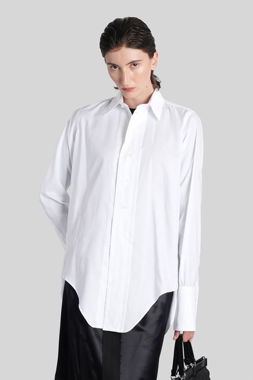 Shirt In White Cotton