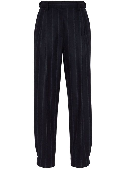 Striped tailored trousers - Blue