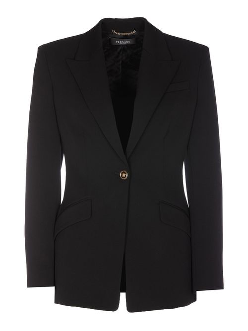 Single breasted jacket with reverse detail