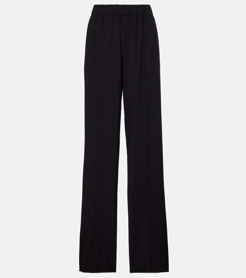 Wool straight pants