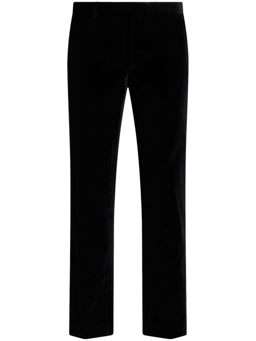 Stretch cotton trousers - Black