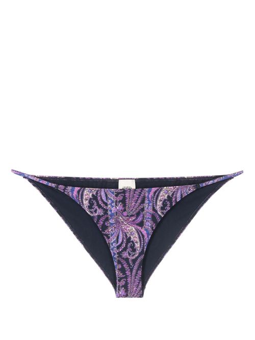 Bandana-print bikini bottoms - Blue