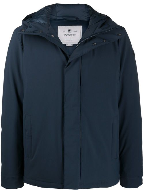 Woolrich hooded zipped parka - Blue