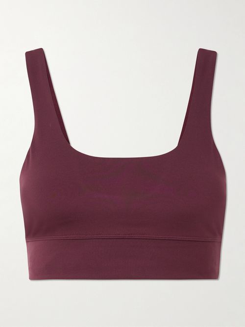 Cori Freesoft Jersey Sports Bra - Burgundy