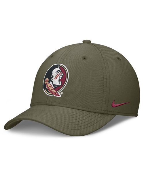 Men's Olive Florida State Seminoles Primetime SwooshFlex Dri-fit Hat - Olive