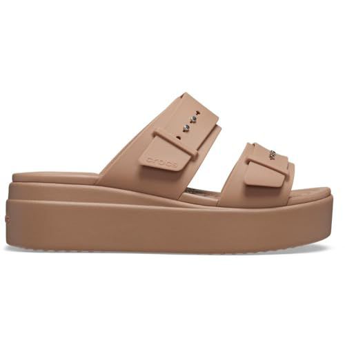 Crocs Women's Brooklyn Buckle Low Wedge Sandals
