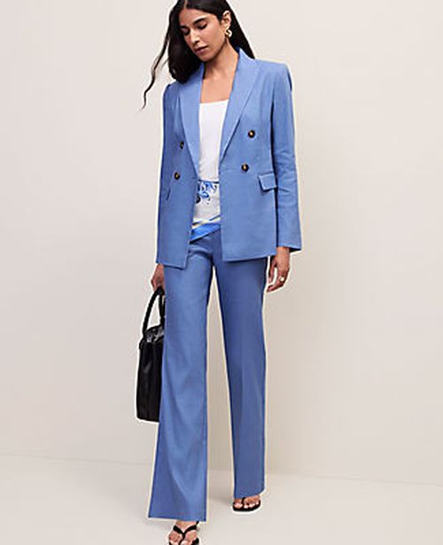 Ann Taylor The High Rise Trouser in Linen Blend